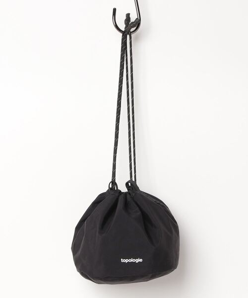 「Topologie」 ハンドバッグ ONE SIZE ブラック×パープル レディース_画像3