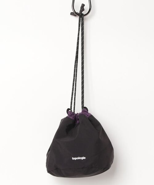 「Topologie」 ハンドバッグ ONE SIZE ブラック×パープル レディース_画像8