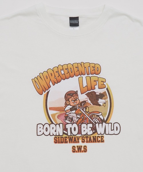 「SIDEWAY STANCE」 長袖Tシャツ MEDIUM グレー メンズ_画像9