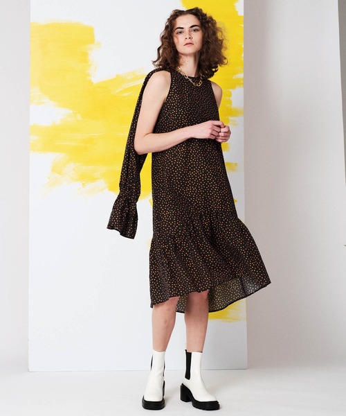 「MAISON SPECIAL」 長袖ワンピース FREE グリーン レディース_画像8