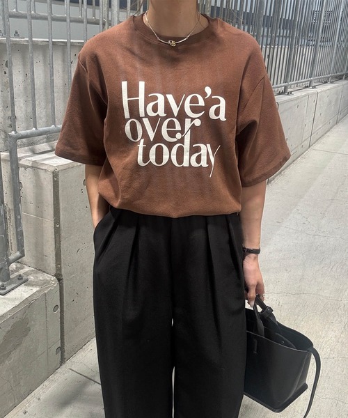 「ISOOK」 半袖Tシャツ FREE アイボリー レディース_画像6