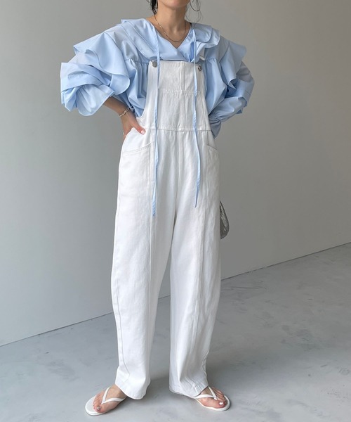 wee9s サロペット オーバーオール loose and slim denim