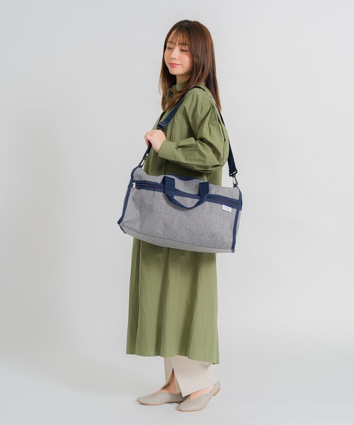 【超美品】zizz キモノバッグ 薄型 ボストンバッグ 撥水加工 耐摩擦加工 FUNALIVE ボストンバッグ jou lier 撥水加工ポリキャンボストン