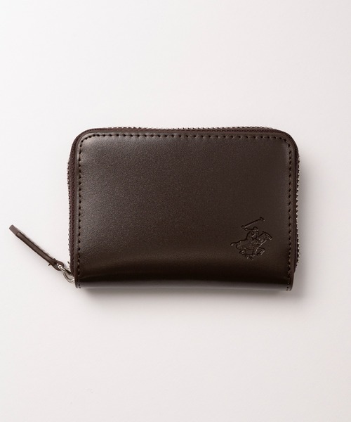 POLO RALPH LAUREN コインケース ブラウン POLO RALPH LAUREN（紳士雑貨） 【Emboss Big Pony】ラウンド