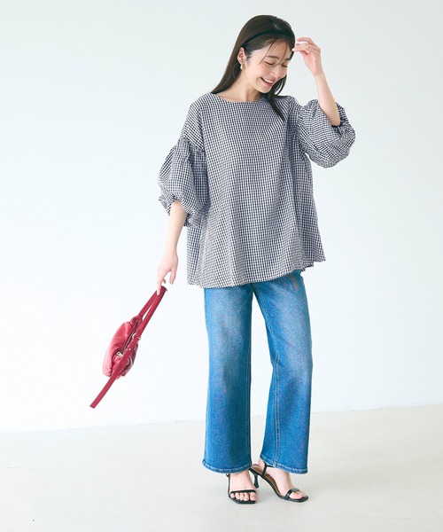 coca（コカ） ブラウス シャツ 「WEB限定セール」ギンガムチェック 