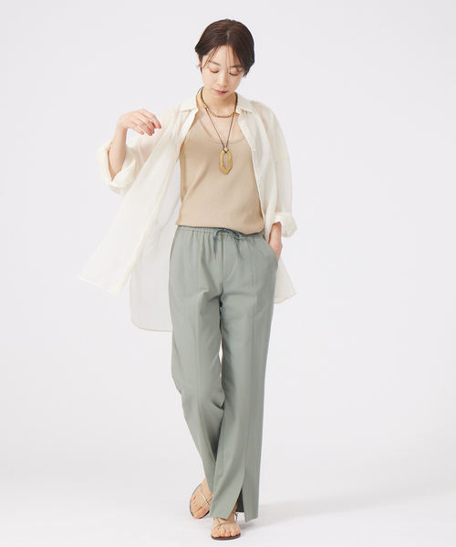 qualite（カリテ） パンツ 2WAYストレッチドロストベンツパンツ