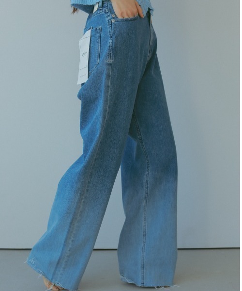新品未使用 SURT×CASA FLINE ハイウエスト ワイドデニム CASA FLINE（カーサフライン） ワイドパンツ ジーンズ デニム デニム