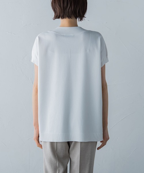 ニット 【洗えるニット】コットンアセテートVネックプルオーバー 洗えるニット