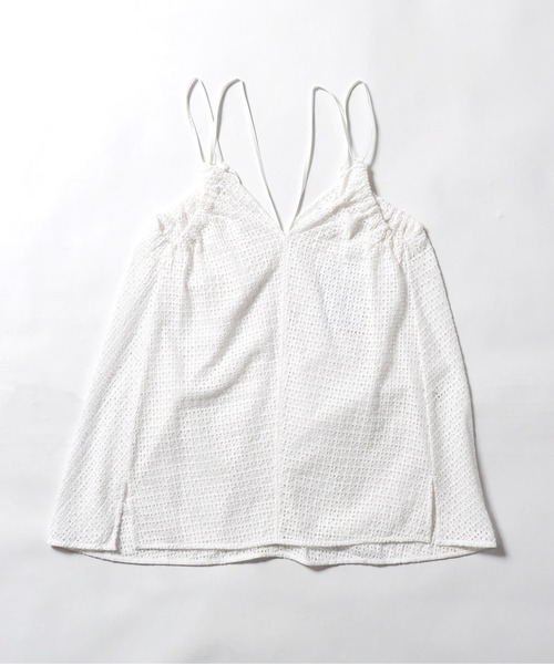 キャミソール normment/ノーメント see through lace cami