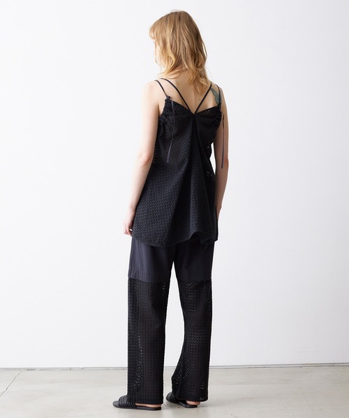 キャミソール normment/ノーメント see through lace cami blouse 