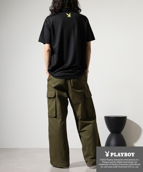 PLAYBOY フーディ ロングスリーブシャツ パンツ 　メンズゴルフウェア PLAYBOY フーディ ロングスリーブシャツ パンツ メンズゴルフ