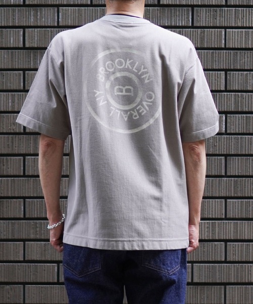 BROOKLYN OVERALL tシャツ タックボタンプリントTシャツ メンズ
