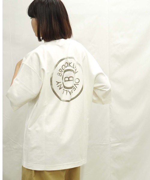 BROOKLYN OVERALL tシャツ タックボタンプリントTシャツ メンズ