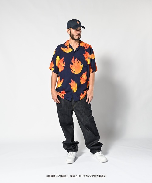 LFYT×僕のヒーローアカデミア　ホークス　半袖シャツ LFYT × 僕のヒーローアカデミア S/S Shirt ホークス 半袖 開襟