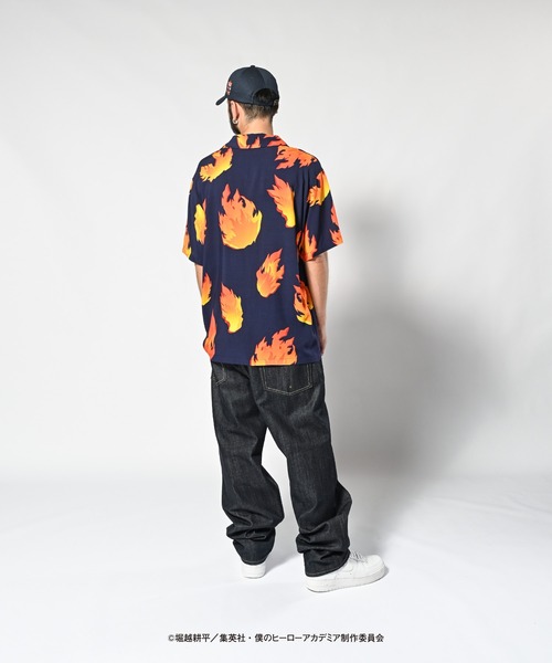 LFYT×僕のヒーローアカデミア　ホークス　半袖シャツ LFYT × 僕のヒーローアカデミア S/S Shirt ホークス 半袖 開襟
