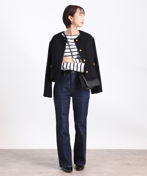VERMEIL par iena コットン ボーダー ボートネック　プルオーバー VERMEIL par iena tシャツ Tシャツ コットン ボーダー ボート