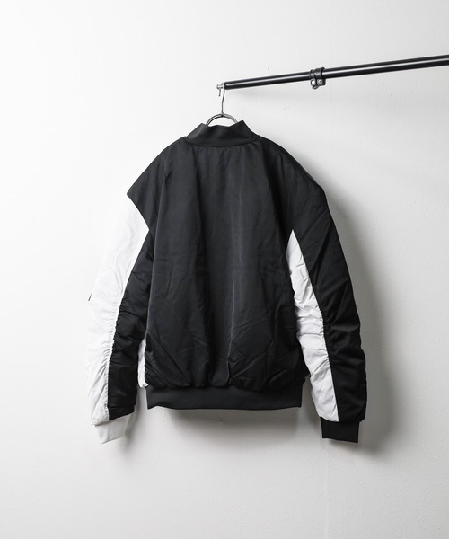 NO WAY ma1 ma-1 /オーバーデザイン/中綿MA-1ジャケット メンズ