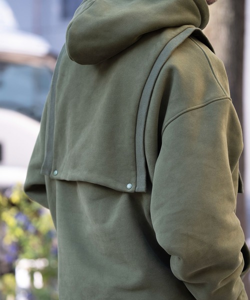 S'more パーカー 2Way removable vest sweat parka レディース