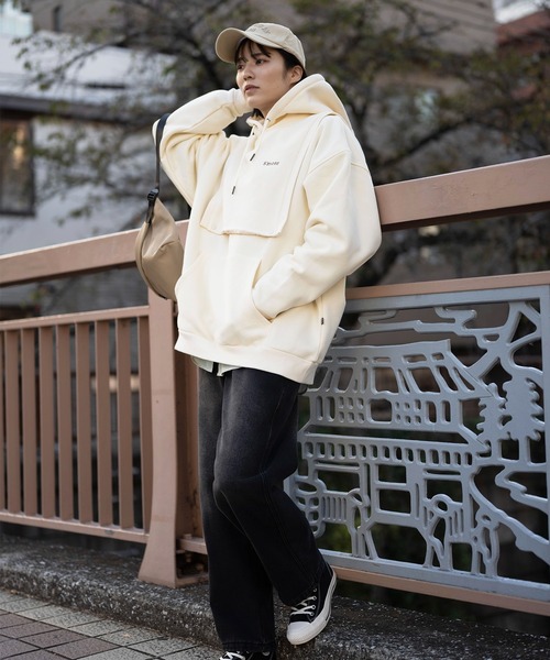パーカー 2Way removable vest sweat  parka レディース メンズ S'more パーカー 2Way removable vest sweat parka レディース