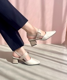 アルモニ　レザー　バックストラップ　シューズ　キャメル　Lサイズ ストラップ付き 牛革 2WAY ハンドバッグ | エールック株式会社