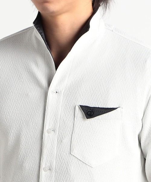 HIDEAWAYS NICOLE（ハイダウェイ ニコル） シャツ ブリスターエンボス