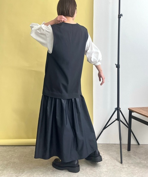 LHELBIE（レルビエ） ジャンパースカート ドッキングジレジャンスカ