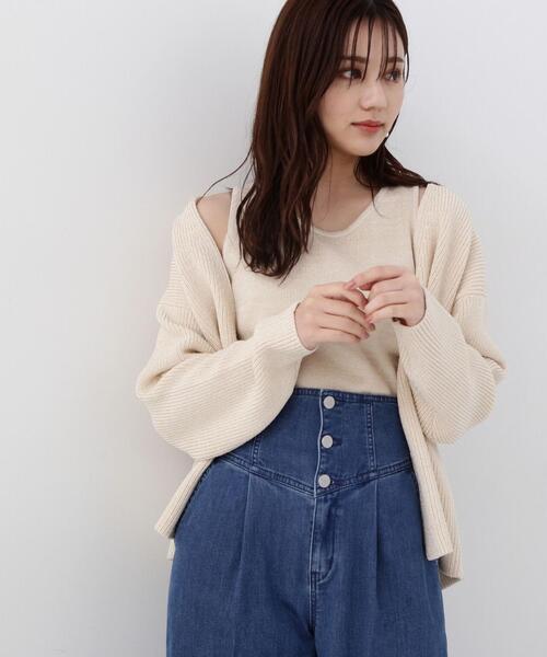 ニット セーター アメスリーブカーデＳＥＴ　ＵＰ / 1214170213 レディース PROPORTION BODY DRESSING ニット セーター アメスリーブカーデ