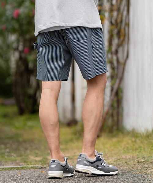 R?{?{（メンズショート、ハーフパンツ）（柄：ストライプ