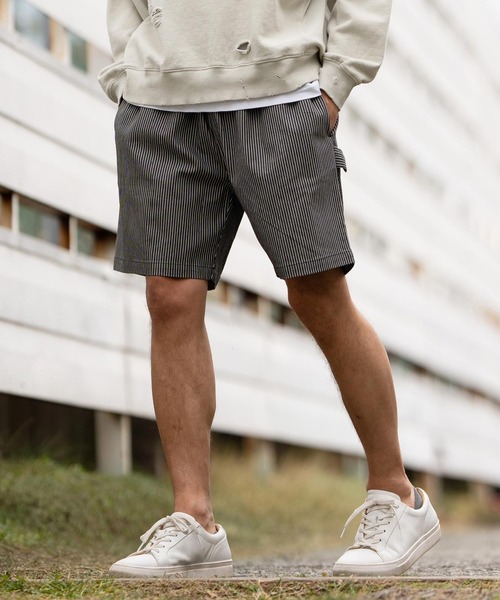 ストライプ柄ハーフパンツ ダークグレー S/M 楽天市場】ハーフパンツ ストライプの通販