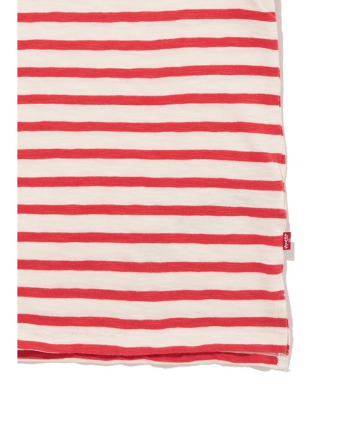 売れ筋商品|||リーバイス Tシャツ レディース トップス Polo shirt - marigold stripe mars red Housemark Polo Shirt - Red | Levi's® US