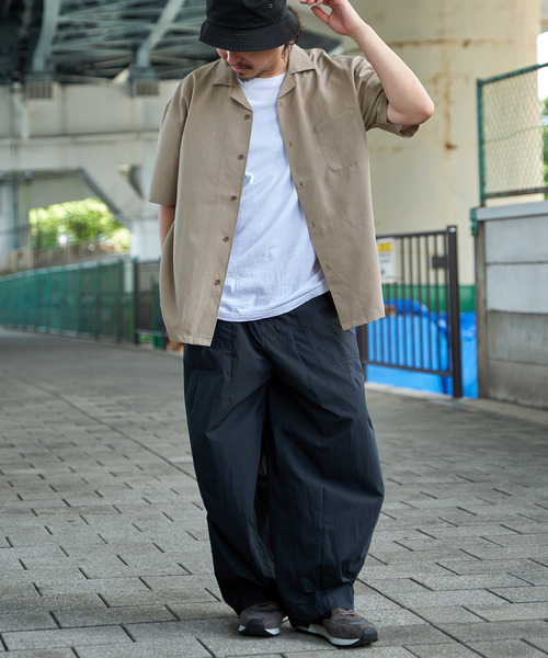 ikka シャツ 「セットアップ対応」Reflax(R) リラックスオープン