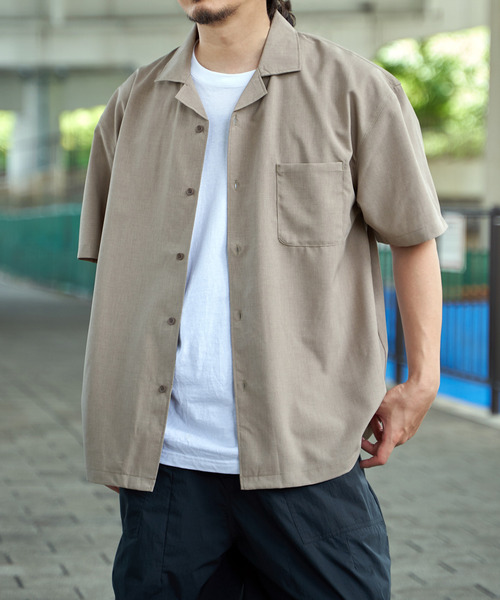 LA ROKA 音楽モチーフ ボタンアップシャツ セットアップ対応】Reflax リラックスオープンカラーシャツ,ikka