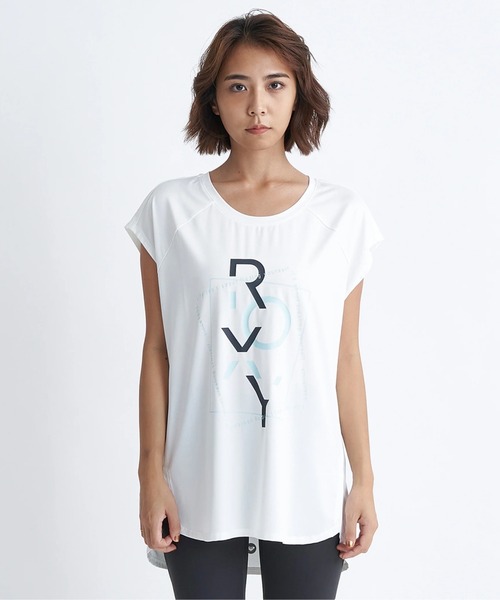 Resurrection ノースリーブシャツ ホワイト ROXY（ロキシー） tシャツ STAY CREATIVE/ロキシー水陸両用