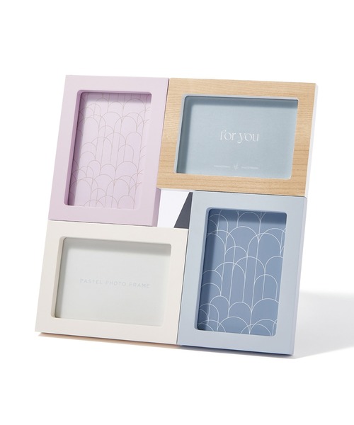 Francfranc（フランフラン） 写真立て パステルフォトフレーム 4面