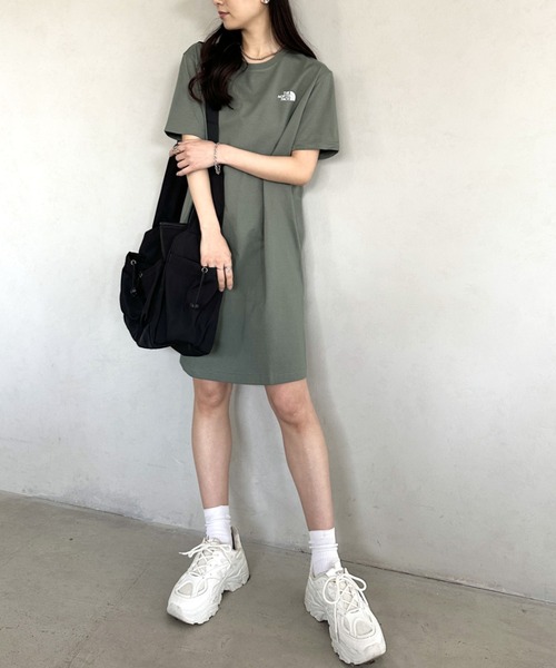 【高知インター店】 THE NORTH FACE(ザ・ノースフェイス 国内未発売 ワンピース FACE トップス
