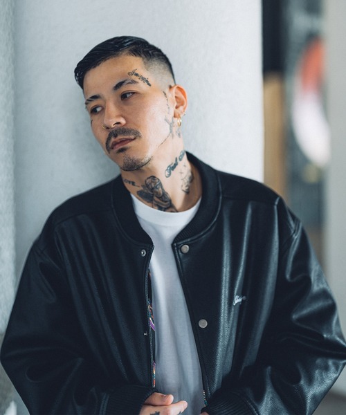 Subciety 刺繍 レザー スタジャン L Subciety 刺繍 レザー スタジャン L Subciety｜サブサエティの