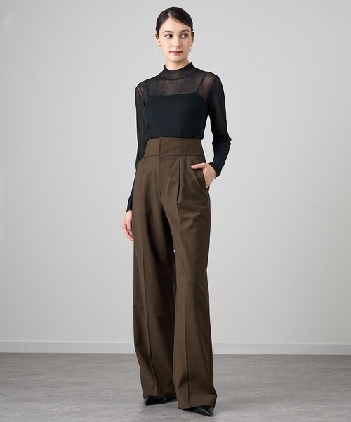 ANAYI（アナイ） パンツ 「セットアップ対応商品」ウールトロピカル