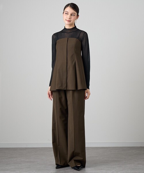 ANAYI（アナイ） パンツ 「セットアップ対応商品」ウールトロピカル