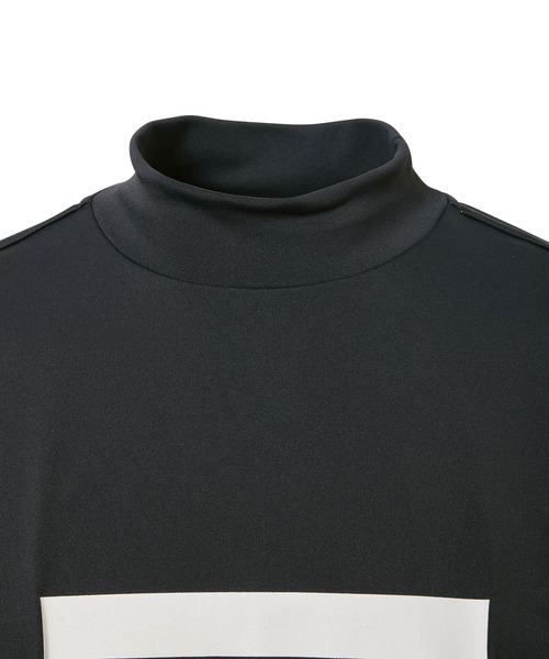 JUN&ROPE' tシャツ 「UV」「冷感」フロントロゴ長袖モックネック