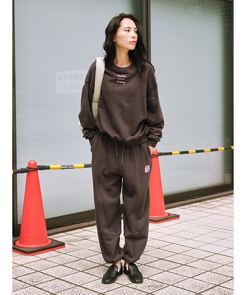 null.（ヌル） スウェットパンツ ジャージ SWITCHING SWEAT PANTS
