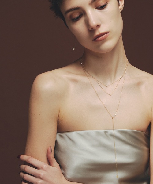 ネックレス 「les bon bon」adjustable 3pearl necklace BOB510 レディースの画像