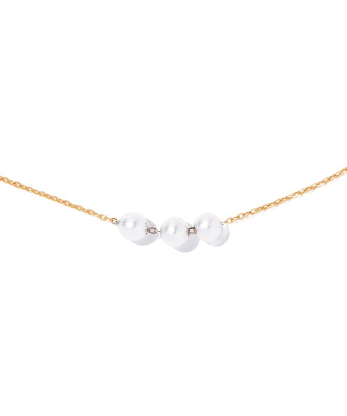 ネックレス 「les bon bon」adjustable 3pearl necklace BOB510 レディースの画像