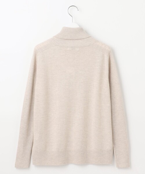 【洗える】SOFT TOUCH WOOL リブ切り替え ニット ニット セーター 「洗える」SOFT TOUCH WOOL リブ切り替え