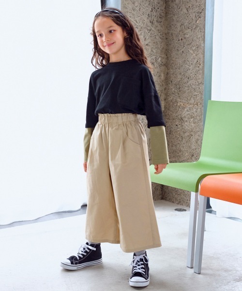 パンツ 「綿100%」ガウチョパンツ キッズ 子供服 女の子 : ZOZOTOWN