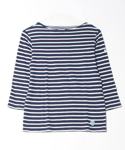 ORCIVAL 「ORCIVAL」 ボーダー柄長袖カットソー 1 ネイビー レディース  