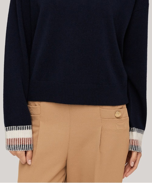 TOMMY HILFIGER ニット セーター グローバルストライプモック