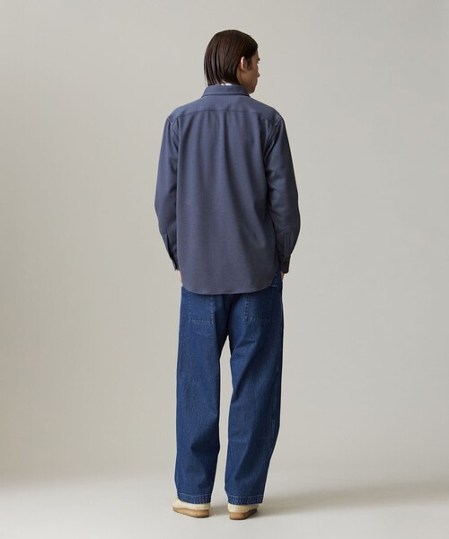 J.PRESS（J.プレス） シャツ ウールコットン ダブルカバーツイルシャツ