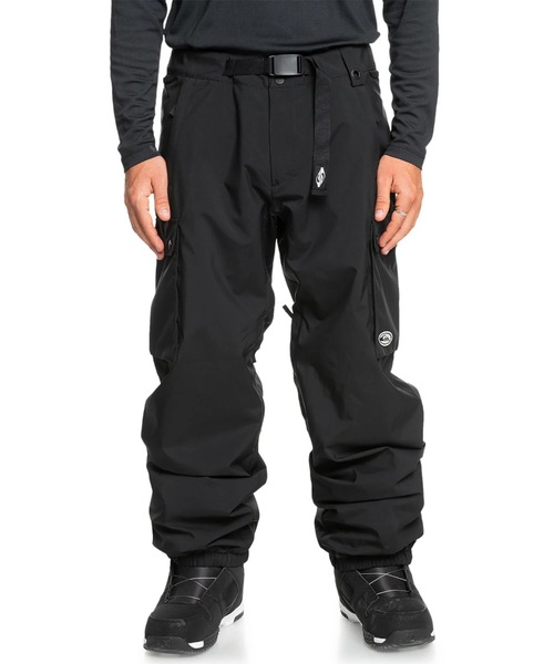 クイックシルバー QUIKSILVER スノーボード パンツ　Mサイズ　ブラック Quiksilver パンツ SNOW DOWN CARGO PT/クイックシルバースキー