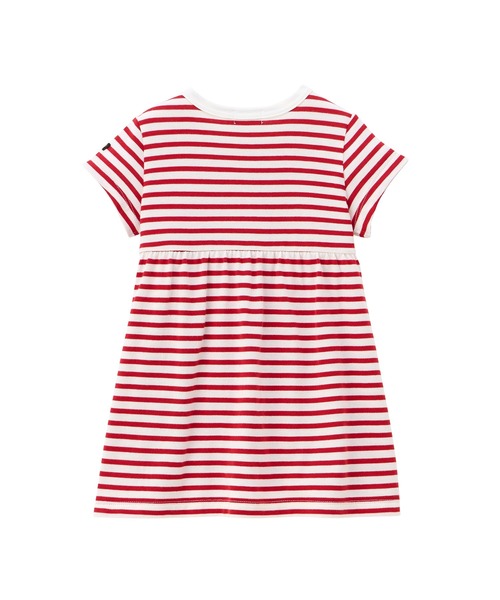 wb ワンピース 半袖ボーダーワンピース キッズ 子供服 女の子