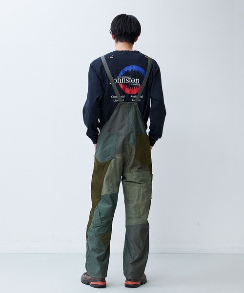 Johnbull オーバーオール サロペット 「rebear by Johnbull」パッチ